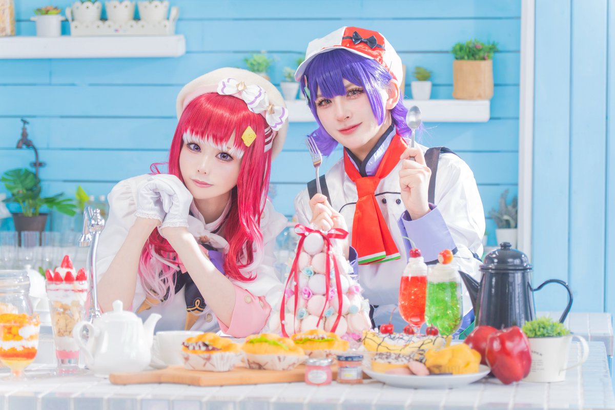 pumpkinxxlove's tweet photo. 【cos】🌈🕒

「おいしい」をどうぞ

🥗▶︎@_SENA10007 
🍰🧁▶︎harume

photo▶︎@hinoki_dayo https://t.co/S2mdm4RU7f