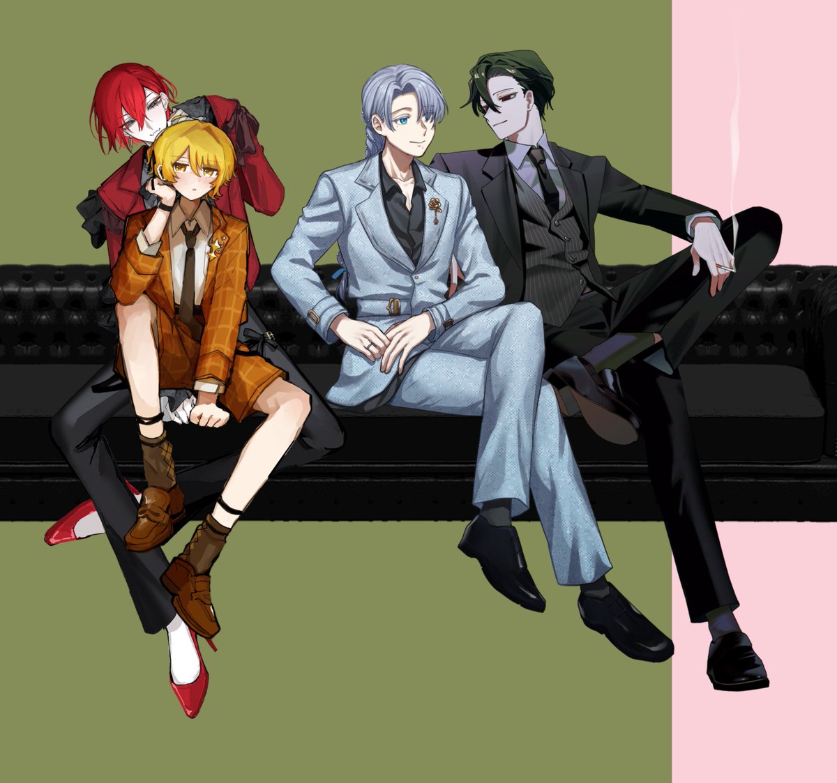TORIcunTORI's tweet photo. 立ち絵併せしてないのにBLみたいになってて！？！？！？じょか自ってBL！？！？！？！
慌てて総受けとして照れ顔差分用意した（？） https://t.co/CuUAsiLzlH