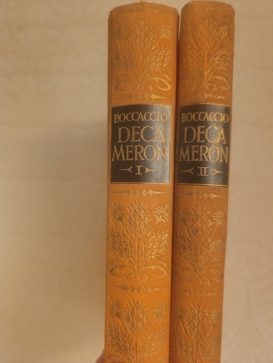 rautenklause's tweet photo. Interessantes aus meinen #Bücherregalen (ohne langes Suchen)
#Boccaccio: #Decamaron (Neufeld & Henius, Berlin 1924). Ungekürzte Ausgabe.
Illustrationen von Lucian Zabel, durchsehen, überarbeitet und ergänzt von #Klabund https://t.co/Ku7AAXqe3S
