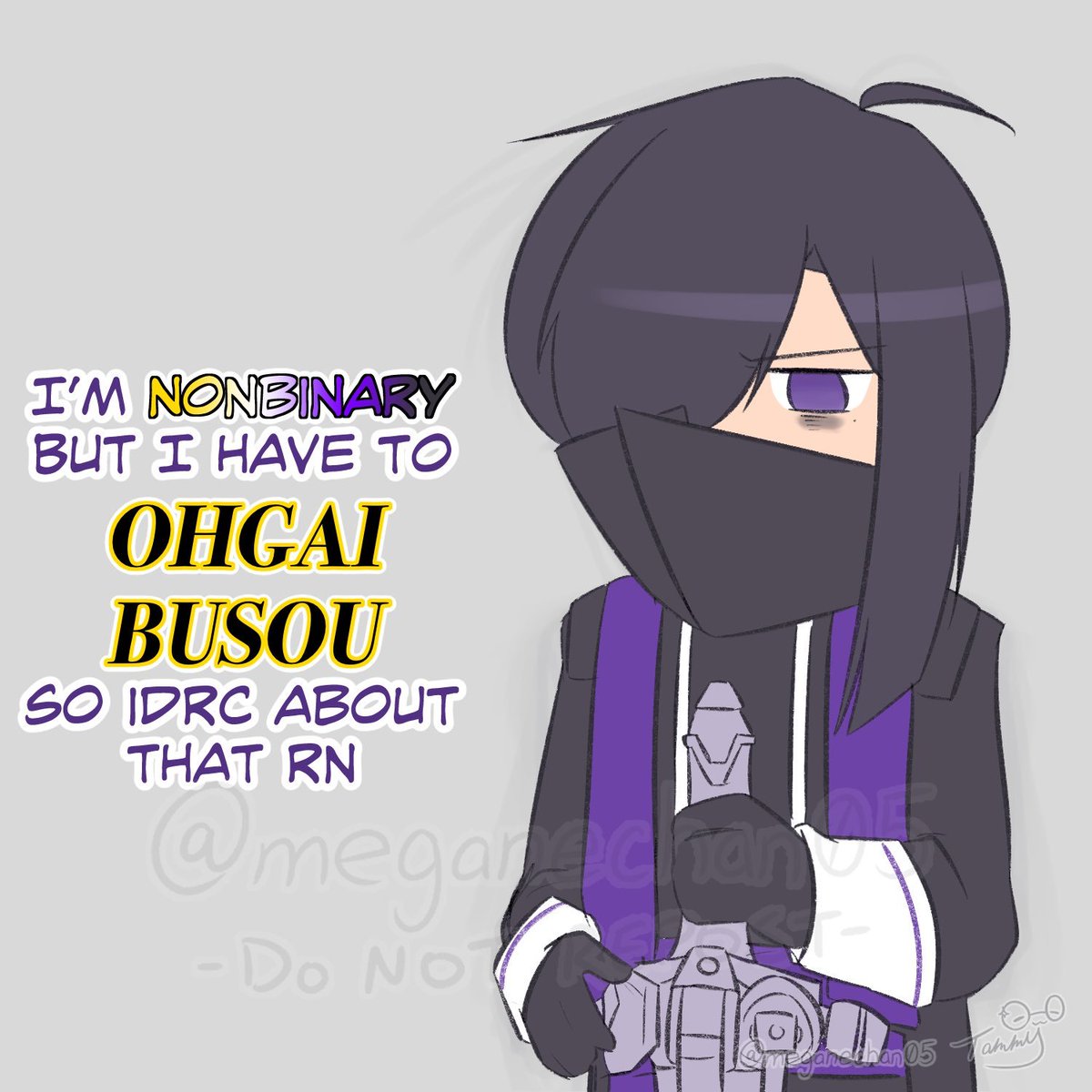 meganechan05's tweet photo. HAPPY NATIONAL NONBINARY PEOPLE'S DAY, MY FELLOW ENBIES! https://t.co/QKsd9hjMng