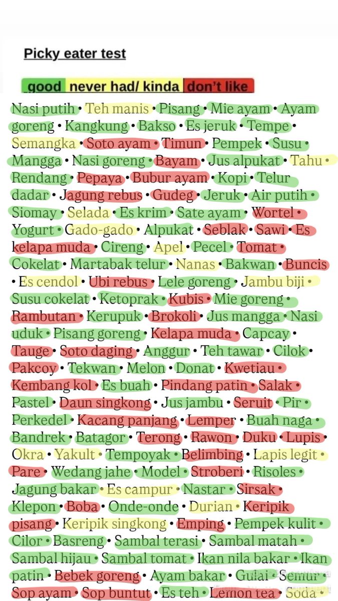 hesperosw's tweet photo. yang merah kalau gak terpaksa gue gak akan makan https://t.co/w3HEZ02pu2