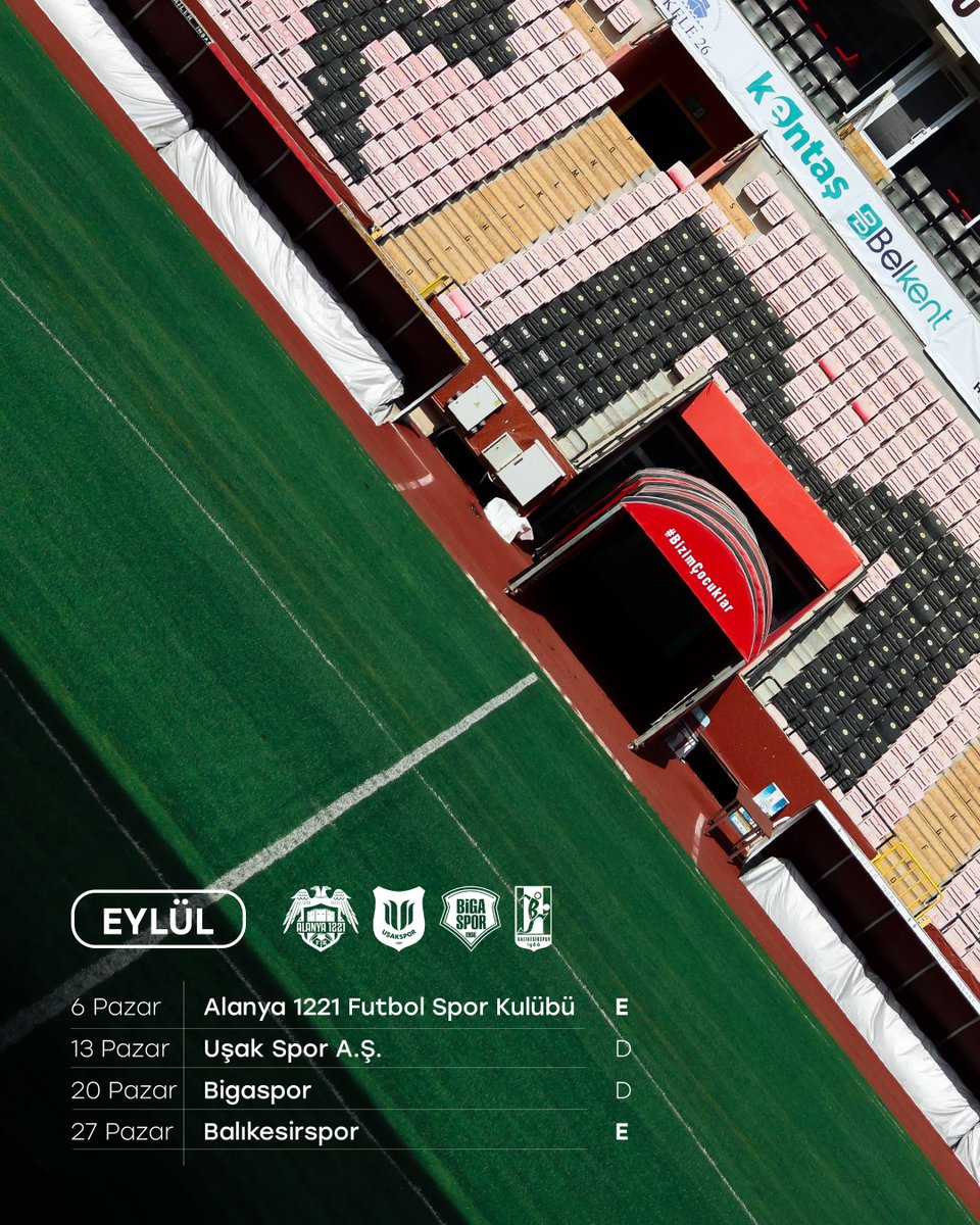 Eskisehirspor's tweet photo. 2026/2027 Sezonu İlk Yarı Fikstürümüz 👇🏼 https://t.co/4xpO0uoZYp