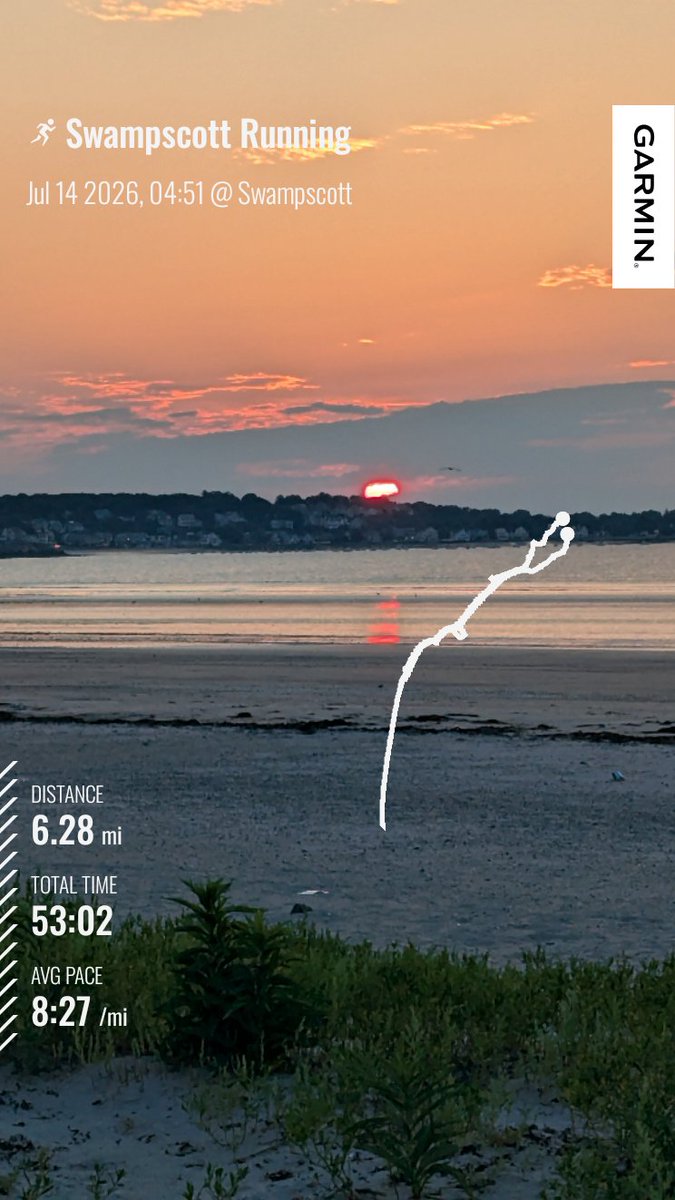 ASFreed's tweet photo. Nice morning for a 10k as the sun rose over the Atlantic.
#running #training #teamdetermination @AmericanCancer @acsdnation
Fundraising link (also in profile): https://t.co/Bno2FZVmS6 https://t.co/IPbBfnYXdx