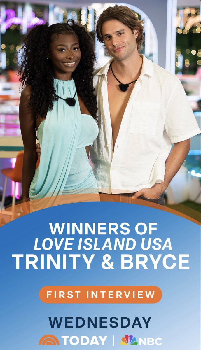 BrinityHub's tweet photo. #BRINITY NATION!! 

BRYCE AND TRINITY WILL BE DOING THEIR FIRST INTERVIEW POST-VILLA TOMORROW!!! https://t.co/FDdON35nct