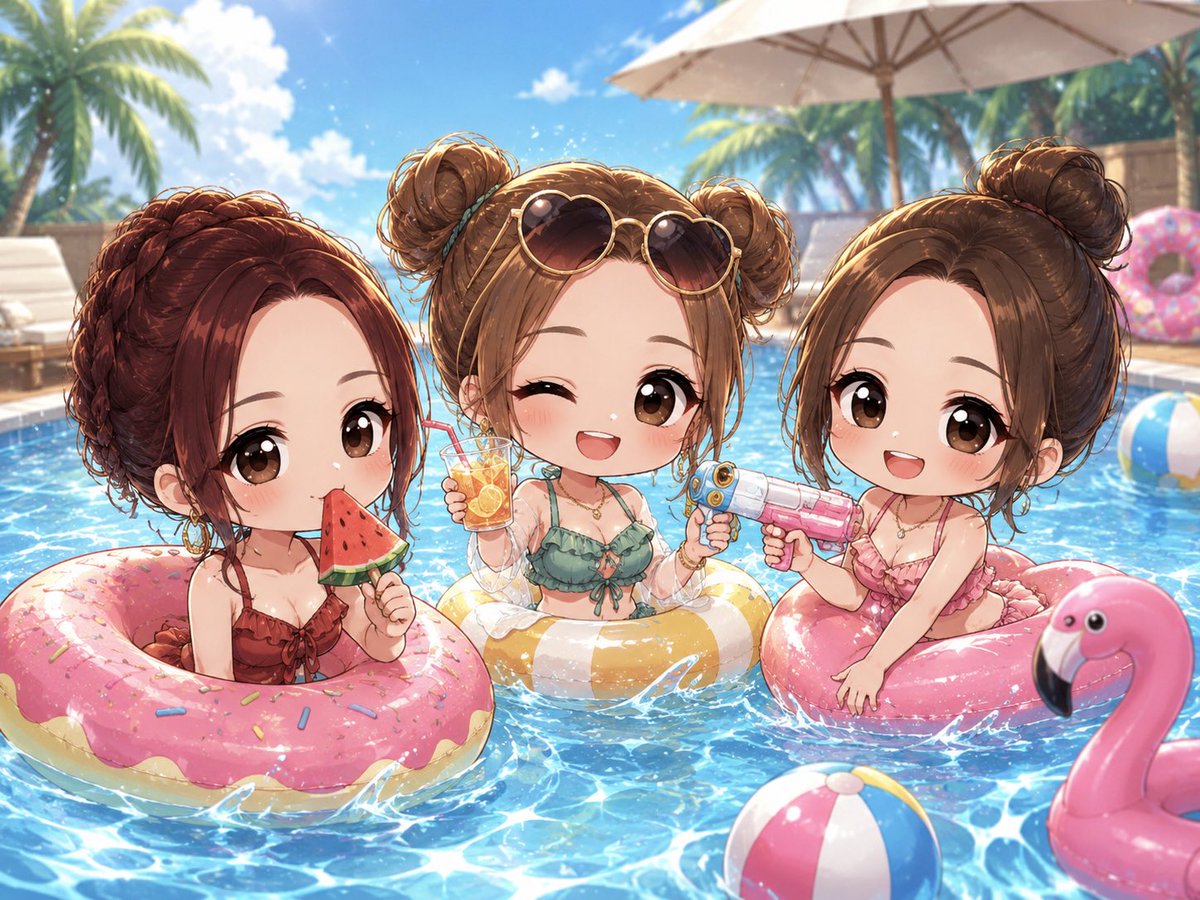 mimi1124_jsb's tweet photo. 夏バージョン🌞🌴🌺✨
いつかこんな日が来ますよーに
@831_makoto @OORinkaOO https://t.co/yvt8b7vWLJ