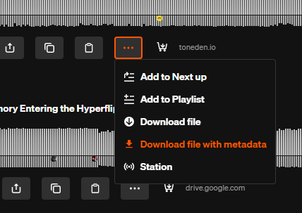 hitsub_vrc's tweet photo. SoundCloudの音源ダウンロードの際、曲名やアーティスト名、ジャケット名などを自動で入れる機能など、便利な機能や表示を増やす拡張機能を公開しました～

自己責任でご利用ください
https://t.co/dePx2mU7SU https://t.co/EsL8oa7wwJ