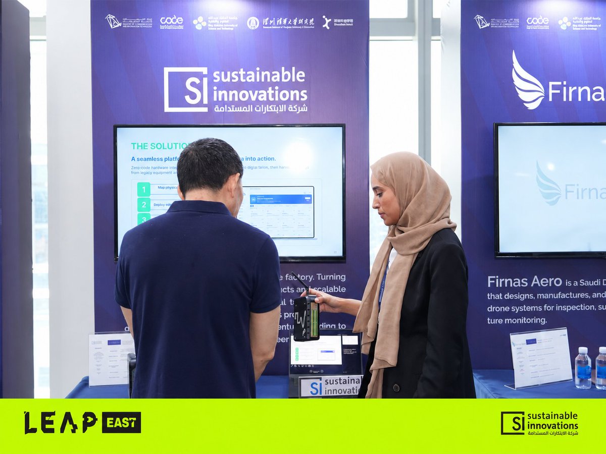 sinnovsa's tweet photo. مقتطفات من مشاركتنا في @leapeast  سعدنا خلالها بلقاء الزوار والمهتمين والتعريف بحلولنا في التقنية المتقدمة. شكرًا لكل من زار جناحنا وشاركنا هذه التجربة.
وشكر خاص لوزارة الاتصالات وتقنية المعلومات @McitGovSa  على دعم وتمكين حضور الشركات السعودية عالميًا.

Highlights from our participation at #LEAPEast, where we were pleased to meet visitors and industry professionals and introduce our hard tech solutions.
Thank you to everyone who visited our booth, and a special thanks to @McitGovSa  for supporting and enabling Saudi companies’ global presence.