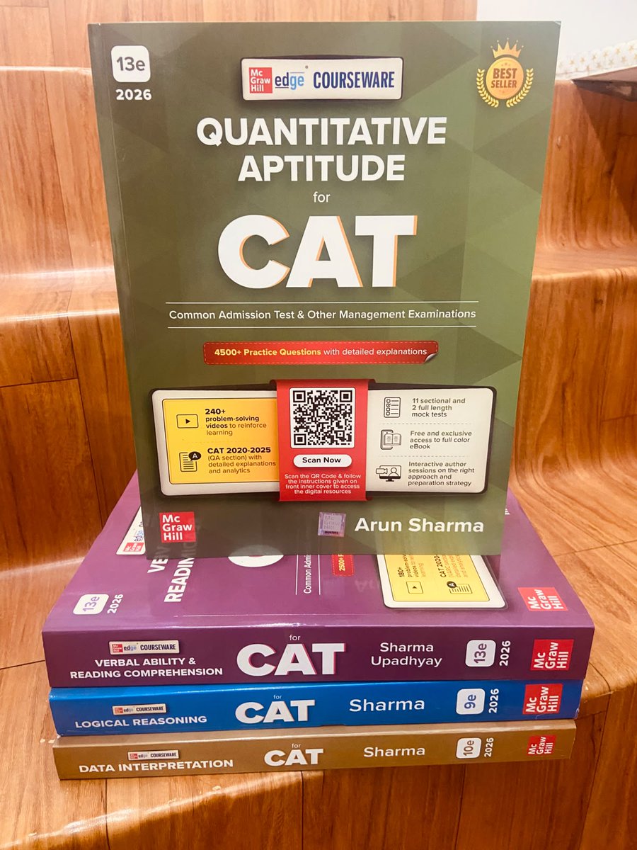 PadhegaIndia_'s tweet photo. #NewEditionAlert 🪷
Trying to 🔔the 🐈⬛Preparation:
• Verbal Ability & Reading Comprehension
• Quantitative Aptitude
• Logical Reasoning
• Data Interpretation
#BuyOriginal 💮 #BuyFromPI
Order 👉 https://t.co/RfN9s09SB5 https://t.co/019FUDiRxR