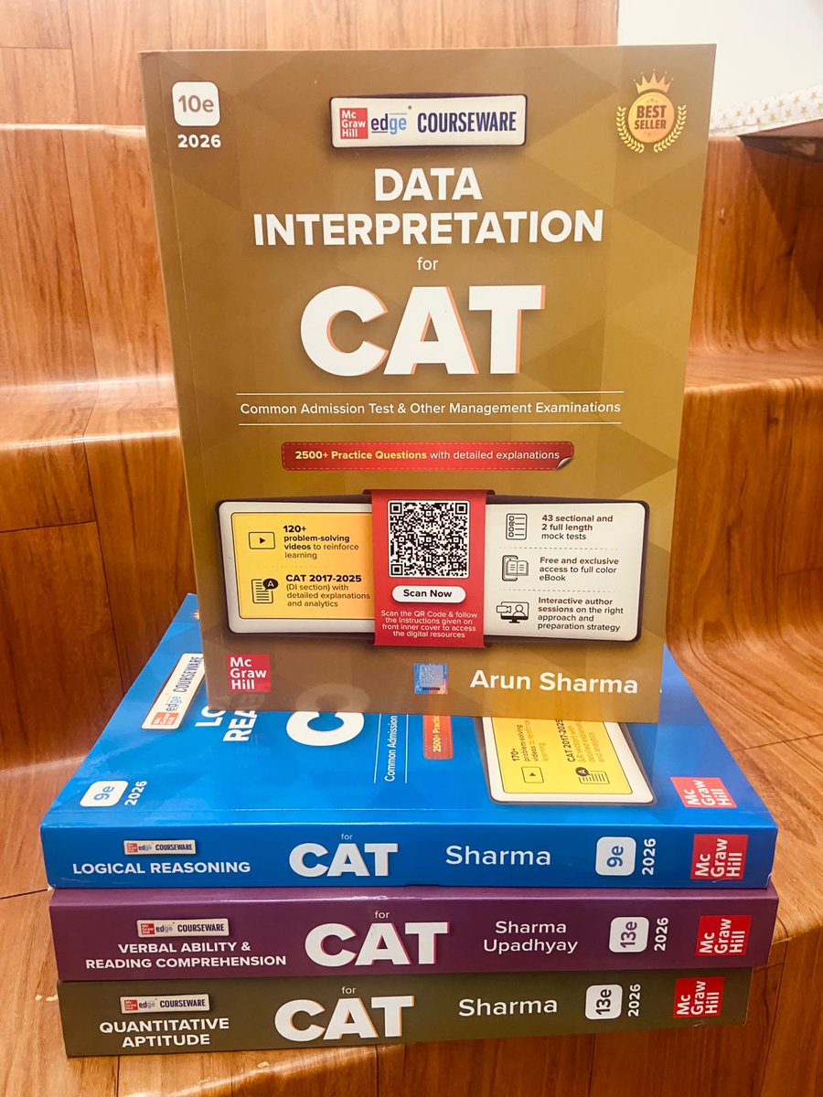 PadhegaIndia_'s tweet photo. #NewEditionAlert 🪷
Trying to 🔔the 🐈⬛Preparation:
• Verbal Ability & Reading Comprehension
• Quantitative Aptitude
• Logical Reasoning
• Data Interpretation
#BuyOriginal 💮 #BuyFromPI
Order 👉 https://t.co/RfN9s09SB5 https://t.co/019FUDiRxR