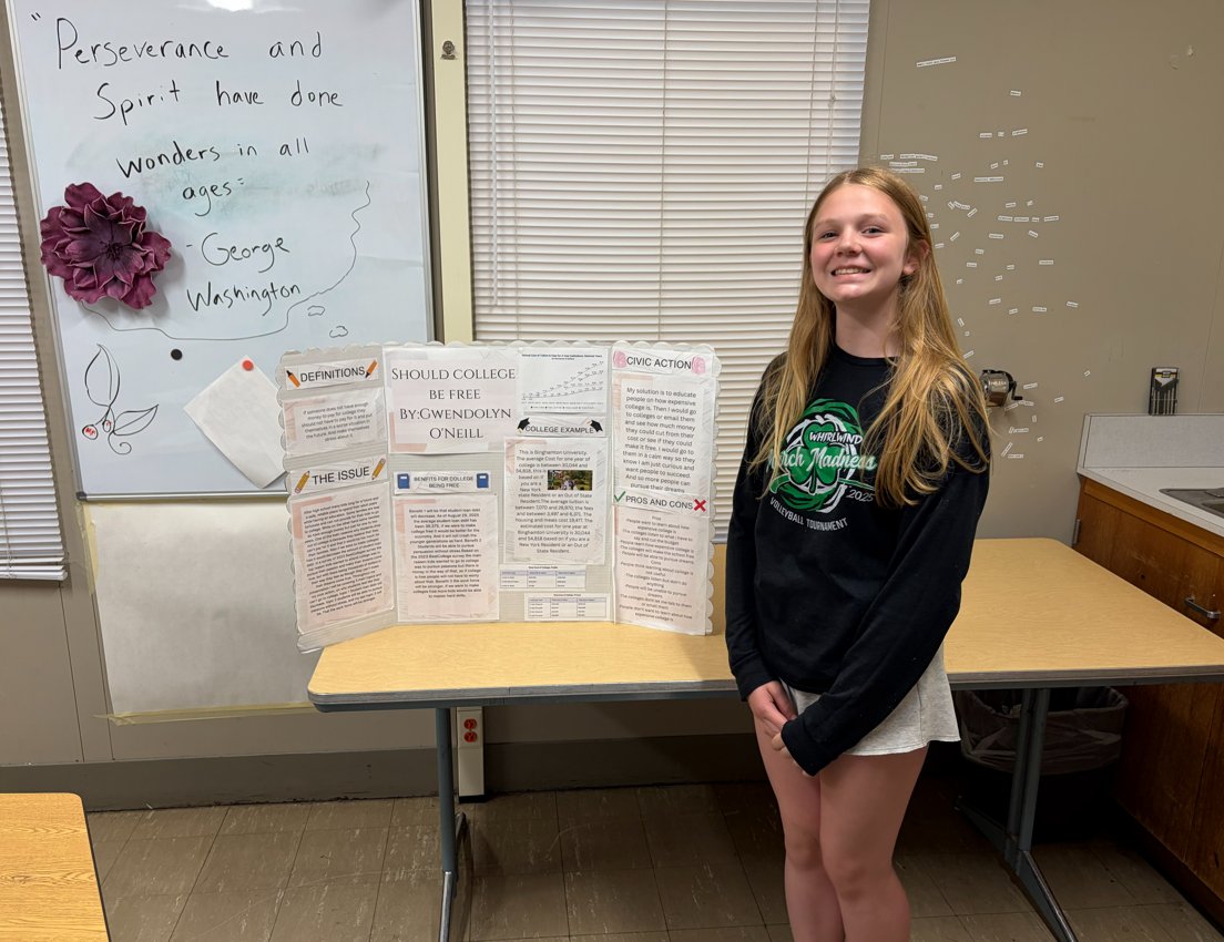MECSDSpartans's tweet photo. A huge shoutout to a very select group of 8th graders who recently completed their Middle School Capstone projects to earn credit towards the NY Seal of Civic Readiness. 

This work is done completely independently outside of their normal 8th grade social studies unit. https://t.co/sCU4TUa5zG