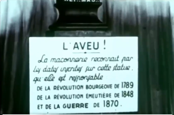 NBouvierOff's tweet photo. En 1973, un reportage a été tourné au GODF : https://t.co/VmLJ1yeots  (merci @ZippoJeje pour les archives).

Fred Zeller, Grand Maître du Grand Orient de France, explique les principes et les symboles de la Maçonnerie.
A la fin du reportage, les dernières secondes sont les plus "incroyables, dont voici les images.

L'annuaire du Grand Orient est composé de noms juifs (Dreyfus, Jacob, David, Crémieux, Bloch...), disant également que "la haute banque juive est maçonnique".

Sur la musique de "Maréchal, nous voilà", sous le buste de Marianne (symbole Maçonnique), un écriteau est intitulé "L'aveu", révélant la fierté des Francs-Maçons d'être à l'origine de la "Révolution bourgeoise de 1789", "La Révolution émeutière de 1848" et "la guerre de 1870".

"Tous les manuels d'Histoire du monde n'ont jamais été que des livrets de propagande au service des gouvernements" Marcel Pagnol.