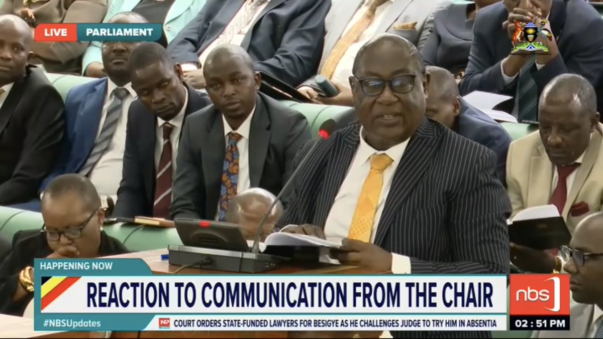 Fireliglntfi's tweet photo. AG. Hon. Dr. Samuel Mayanja: I don't have the facts of the arrest or alleged arrest; all I know is that we are under a constitutional dispensation and Mr Muwanga Kivumbi has constitutional rights, and they are protected. 

#NBSUpdates #PlenaryUg #NBSParliamentLive #NBSAt18 https://t.co/1kf2d9ayKc