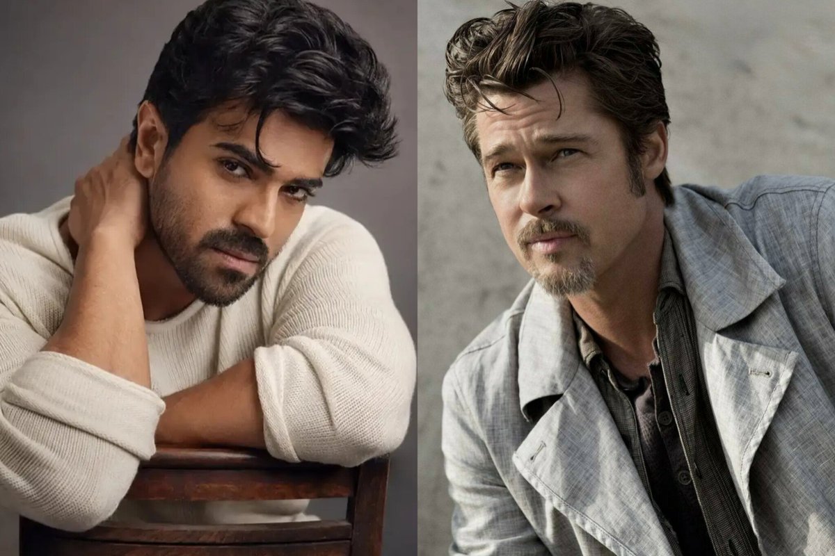 AlwaysAnkith1's tweet photo. American Actor And Film Producer #BradPitt To Play The Villain In #RamCharan’s #RC17 Direct By #Sukumar

Announcements Soon https://t.co/qUSk9Bax8d