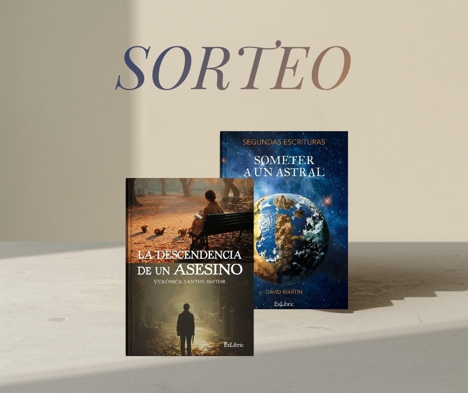 ExLibric's tweet photo. 🕵️ Verónica siempre fue la Devoralibros. David dedicó más de una década a construir un universo entero. Los dos acabaron escribiendo y los dos publicaron. Dos géneros, dos mundos y un mismo salto.

📚 Sorteamos «La descendencia de un asesino» — thriller adictivo con una nota misteriosa en el Retiro y un pasado más oscuro de lo que parece — y «Segundas escrituras (Someter a un astral)» —ciencia ficción y filosofía en un planeta donde la supervivencia lo cambia todo—. ✨

✅ Síguenos.
🔁 Retuitea este post.
✍️ Menciona a ese escritor/a que lleva años con una historia dentro.

El 21 de julio anunciamos ganador/a 🎉