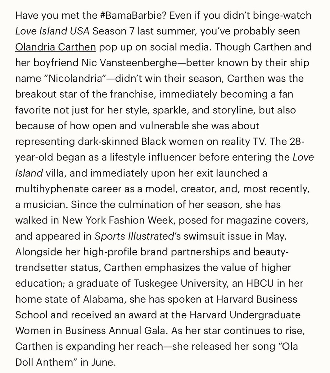 catdanyelli's tweet photo. SCREAMING! Olandria was named to the 2026 TIME100 Creators List!!!! So proud of you @LashaeAsh!!!
#OlandriaxTIME100 https://t.co/zb82nLGRZg