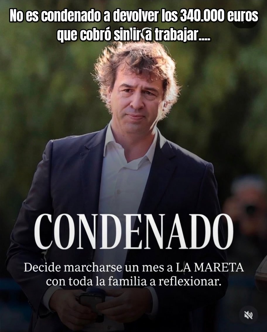 capTercio's tweet photo. El único lawfare en la condena de David Sánchez es que no ha ido a la cárcel por ser el hermano del presidente del gobierno. Han sido demasiado benévolos con él.
Un ciudadano normal estaría en Soto del Real.
Que devuelva el dinero. https://t.co/DFNs5iF6JY