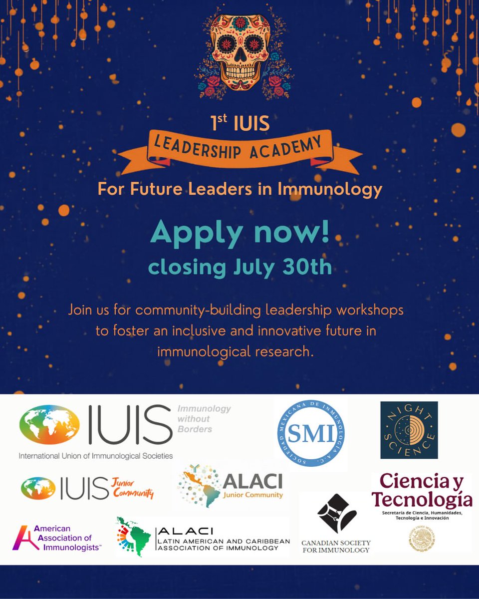 sbi_imuno's tweet photo. 📢 Estão abertas as inscrições para a 1ª IUIS Pan-American Leadership Academy for Early-Career Immunologists

🔗 Para mais informações e inscrições, acesse: https://t.co/drebP4jqKL https://t.co/pZJAOwF61b