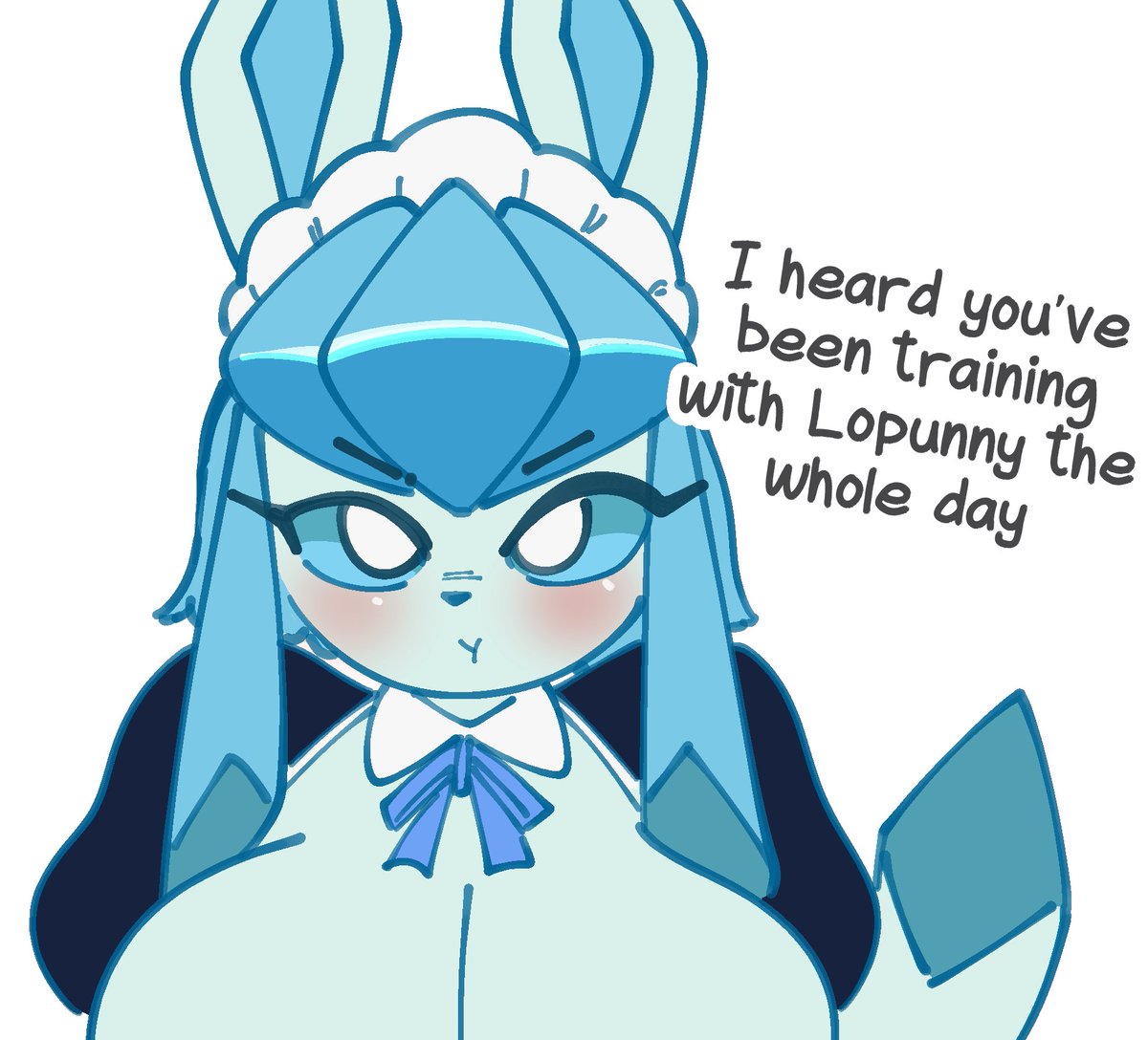 MochichiArt's tweet photo. Uh-oh, someone's jealous ૮₍ ˃ ⤙ ˂ ₎ა https://t.co/VSSnaMnSh7