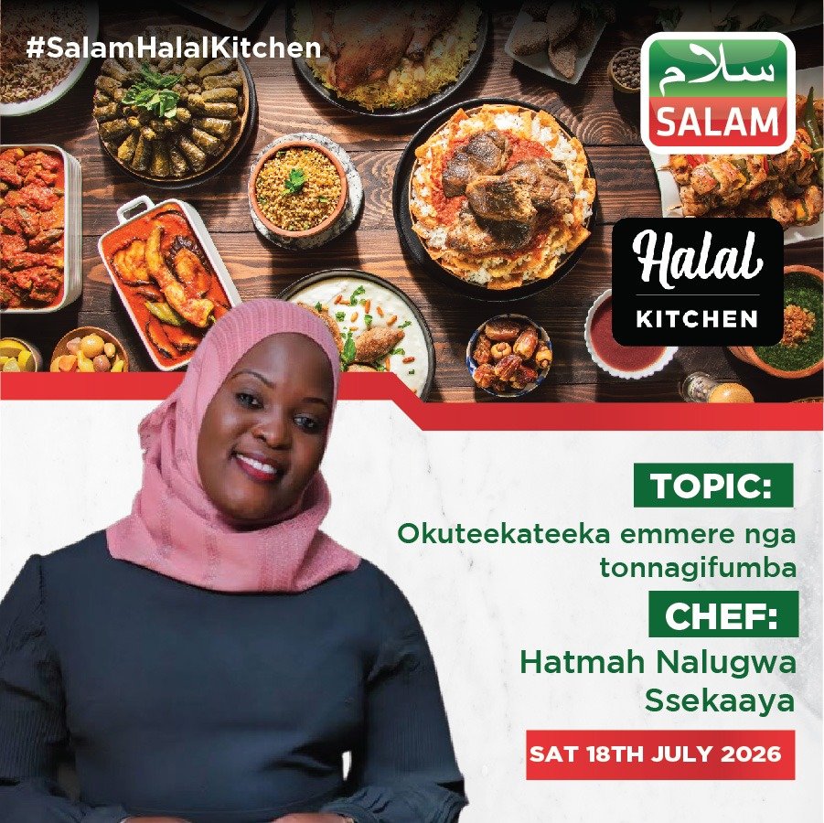 aisha_shatra's tweet photo. Do not miss Halal Kitchen Show on Salam TV every Saturday 5pm.
This Saturday with Chef Hatmah Nalugwa Ssekaaya.

#SalamUpdates
@SalamTvUG https://t.co/KnYxLbQQBV
