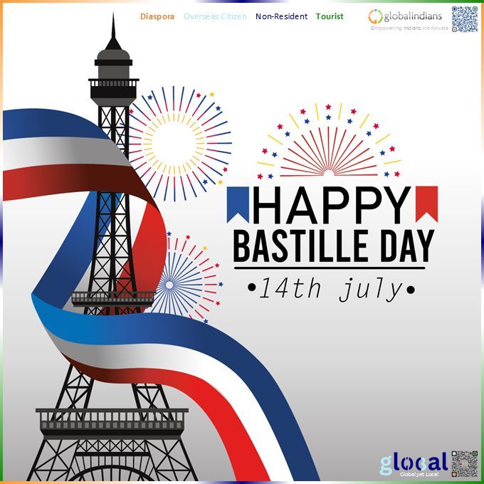 GlobalIndians's tweet photo. France celebrates Bastille Day. Among those marking it are 119,000 Indians who call France home, a relatively modest diaspora but one that punches above its weight in cultural and professional influence.
#GlobalIndians #IndianDiaspora #Glocal #BastilleDay https://t.co/06D1W5wE2Q