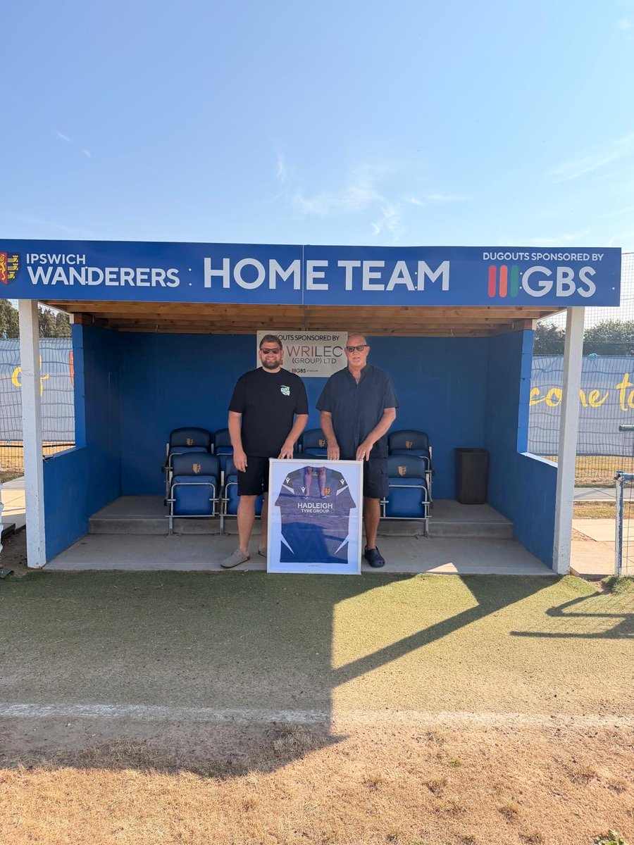 _IWFC's tweet photo. A huge thank you to our incredible sponsors for your continued support of Ipswich Wanderers FC! 💙⚽

Joe from @mkm_ipswich – proud sponsors of the MKM Suite.
Alex from S&P – our Away Shirt Sponsor.
Mark & Ben from @hadleightyregroup – our Home Shirt Sponsors.

Your support plays a vital role in helping the club grow, both on and off the pitch. We truly appreciate your commitment to Ipswich Wanderers FC and look forward to another successful season together!

Please support the businesses that support your local club💙

#IpswichWanderersFC #ThankYouSponsors #Ipswichfootball #SupportLocal #UpTheWanderers