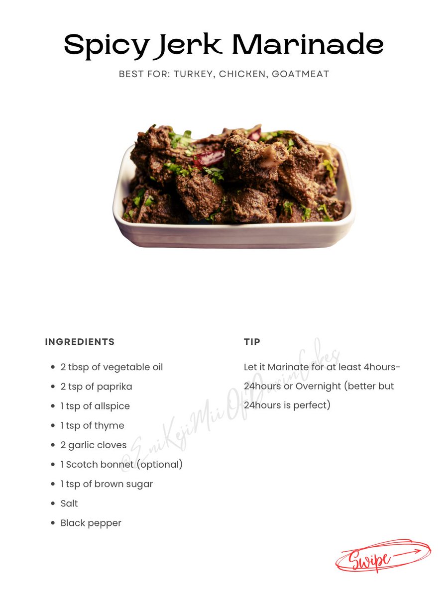 darin_cakes's tweet photo. Save this post so you’ll never run out of marinade ideas, and share it with someone who’s always asking, “How should I season this?” 😊
#enikejimiiofdarincakes #cookwithme #foodcreator #marinade #easyrecipes https://t.co/1KMeZ2IYx6
