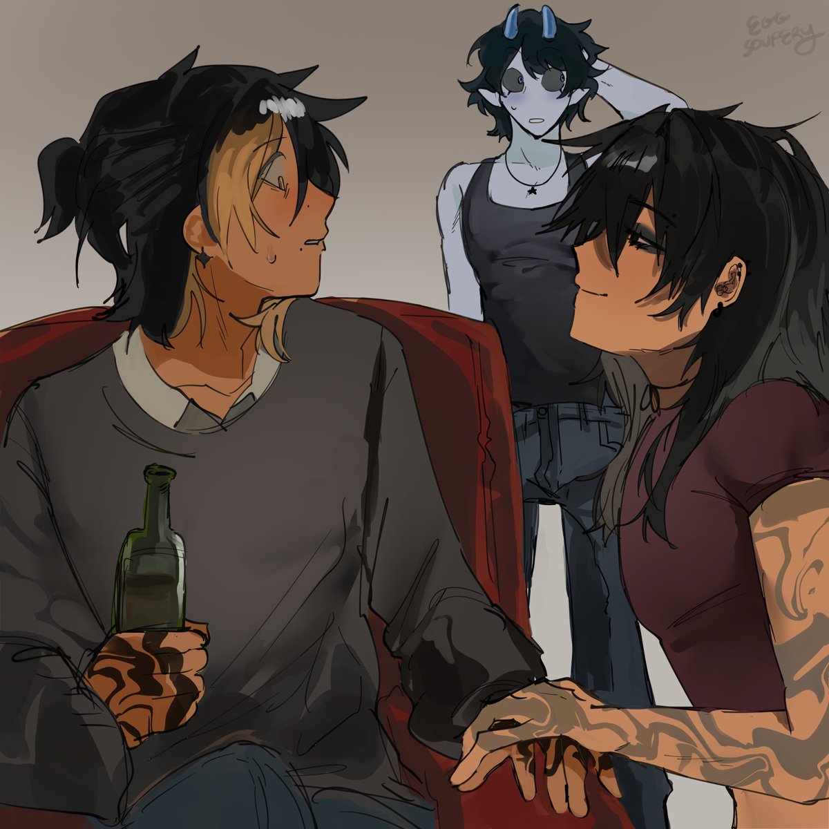 eggsoupery's tweet photo. (OCs) Watched Obsession recently 💥💥 https://t.co/oBiyHGgXi0