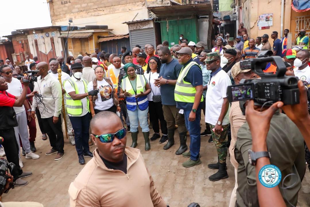 Krowormunicipal's tweet photo. Day 1: Vice President of the Republic joined Day 1 of the General National Cleaning Exercise at environs of the Nungua Market, Sookpoti Electoral on Friday 10th July, 2026. https://t.co/VQu2qBlMgB