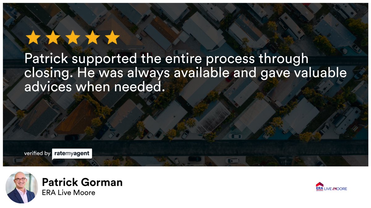 gormanp's tweet photo. My latest  review in Tega Cay.
NC 281527

...
#ratemyagent #realestate #ERA_Live_Moore
https://t.co/qtHSxv5QcI https://t.co/ADWEElxlMH