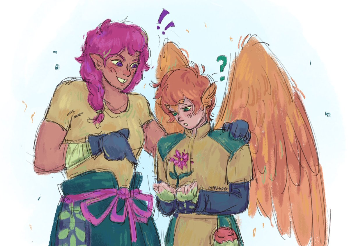 mopsuper's tweet photo. My attacks!! I'm trying a new format with some character interactions^^
(umib34)
(meonholic)
(sourorangelover) 
#artfight2026ㅤ https://t.co/FaFjYcaQ5s