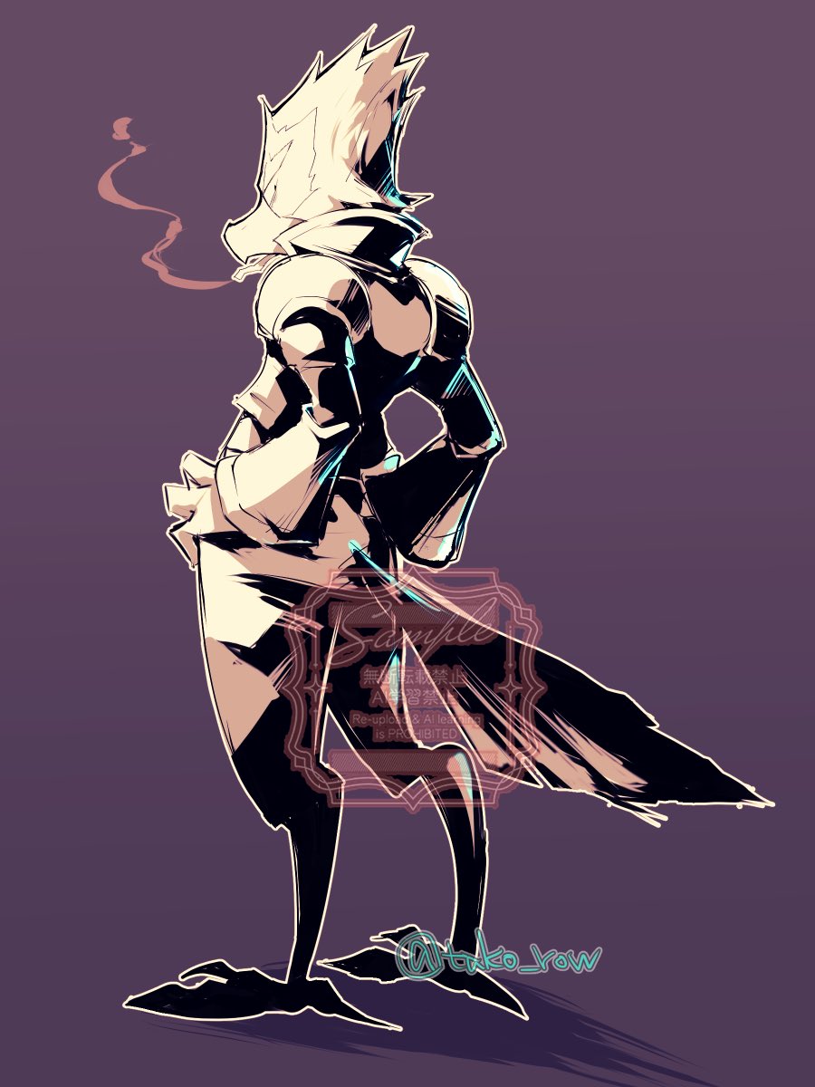 tako_row's tweet photo. トリと狼描きたい欲が暴走中なので、なんとなく暴走族時代のトリさん https://t.co/z1wbvBTAKO