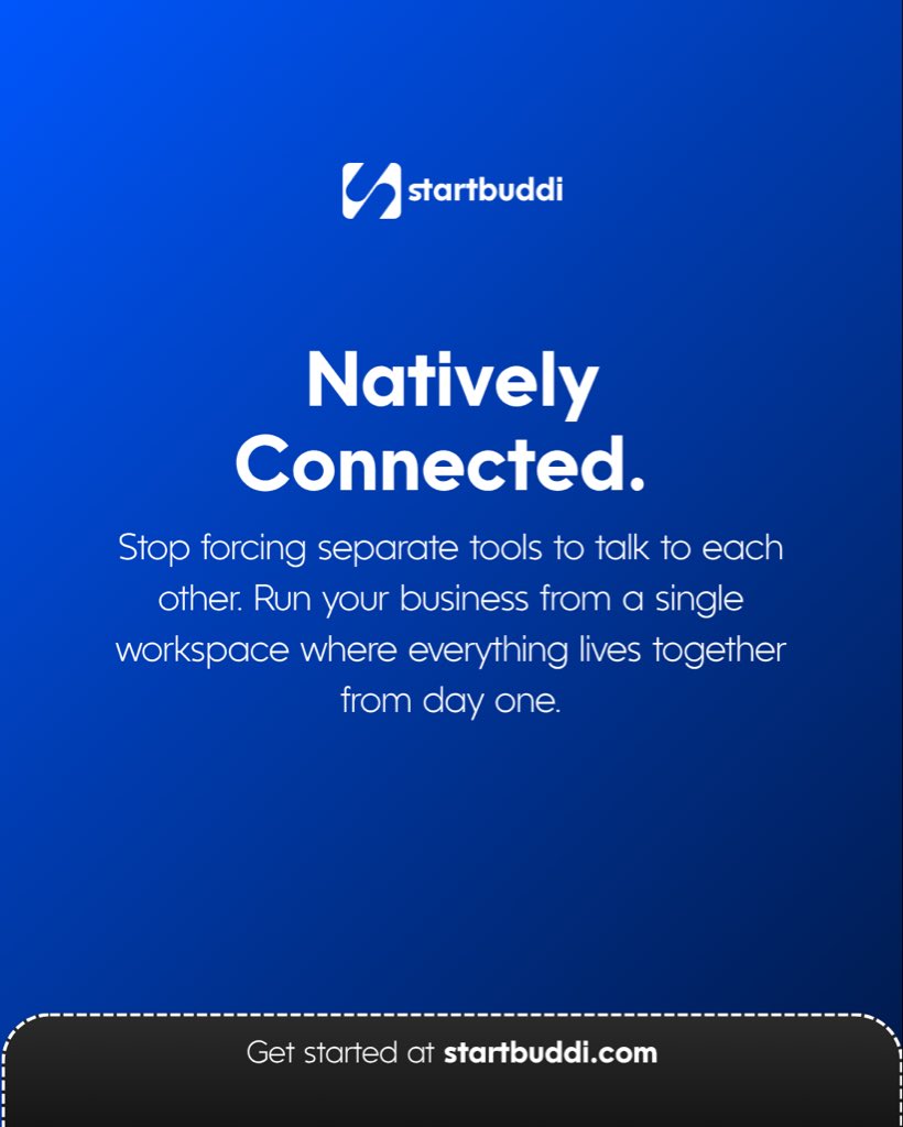 startbuddi's tweet photo. Your tech stack shouldn't require constant babysitting. Linking separate apps for bookings, CRM, and billing works fine, until an overnight update breaks your links silently. Stop patching. Run your business on a natively connected workspace at https://t.co/mRIQ90rdr4
#startbuddi https://t.co/ESOSSQpnSn