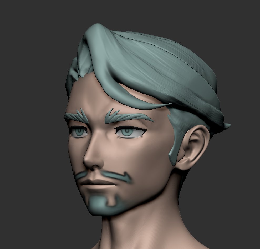 gwailstain's tweet photo. 1년간 묵혀놨던 최애를 꺼내봅니다/_\ 재스타트~! #ZBrush #Blender https://t.co/U8mjwQJOSl