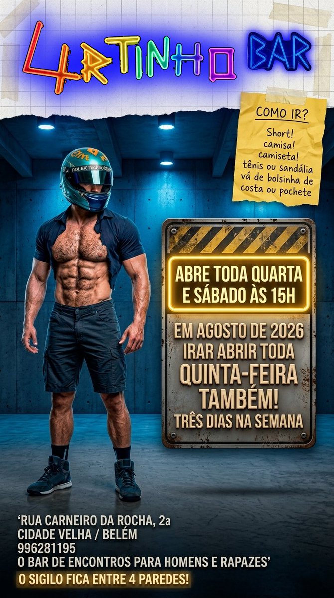 4rtinhobarx's tweet photo. https://t.co/1cQyfhsSH4
ABRE TODA QUARTA E SÁBADO
E EM AGOSTO VAI ABRIR TODA QUINTA
3X NA SEMANA https://t.co/e4JXketEDY