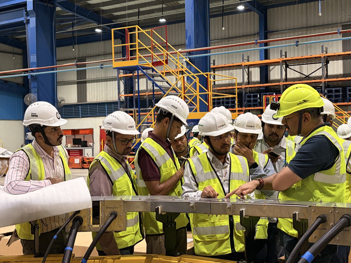 officialKinet's tweet photo. Honoured to host Mr. Atul Singh, Principal Executive Director, Railway Board, and senior officials from ICF Chennai at our MRCF Latur facility, showcasing our manufacturing capabilities, prototype progress, safety, and sustainability.
#icf #rvnl #mrcf #vandebharatsleepertrain https://t.co/Dgk6B06o2t