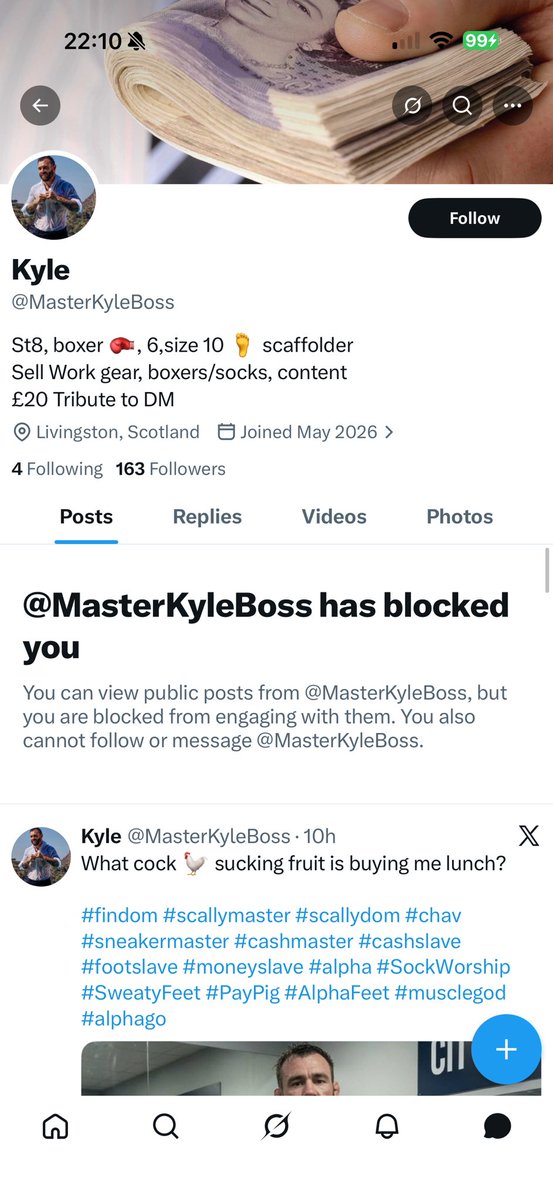 masterffatlad's tweet photo. @FindomWhor3 ❌❌ Avoid❌❌ 
Take your money and blocks you https://t.co/EQhhXEKlP3
