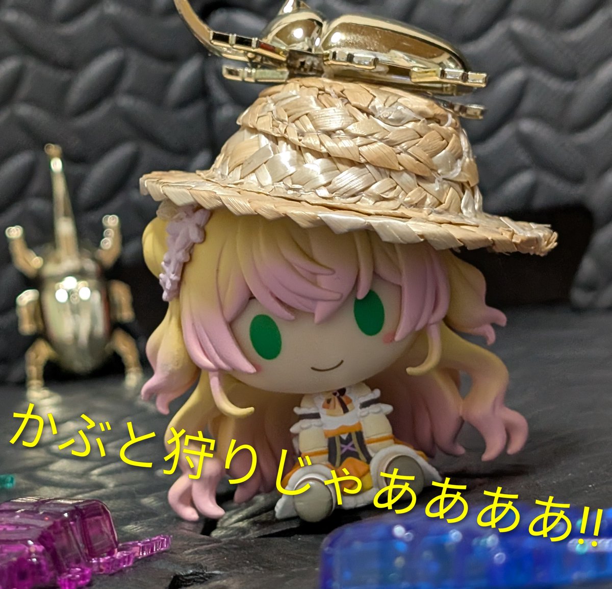ちょこのっこサイズの麦わら帽子手に入れた‼️ #桃鈴ねね #ねねアルバム