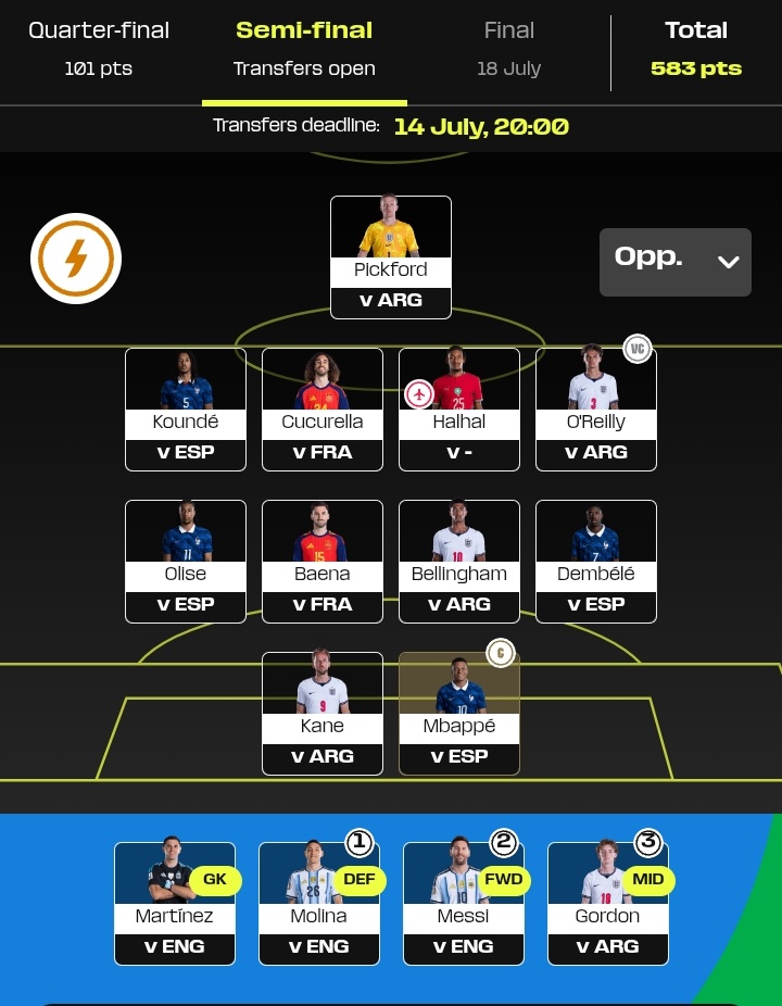 Fpl_rays's tweet photo. Which teams to back with 5 free transfers? #WCfantasy https://t.co/4JTkrnYPgt