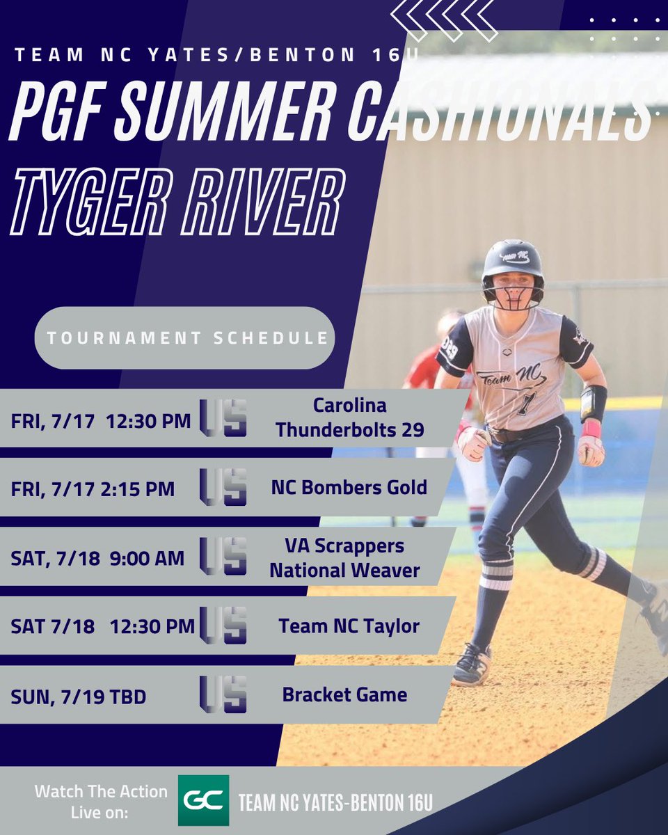 TNCYatesBenton's tweet photo. Final tournament. One final opportunity.

We’re excited to wrap up our summer season at the PGF Summer Cashionals. Proud of the work this team has put in all summer—now it’s time to finish strong. https://t.co/mQ2NfNO8Fh