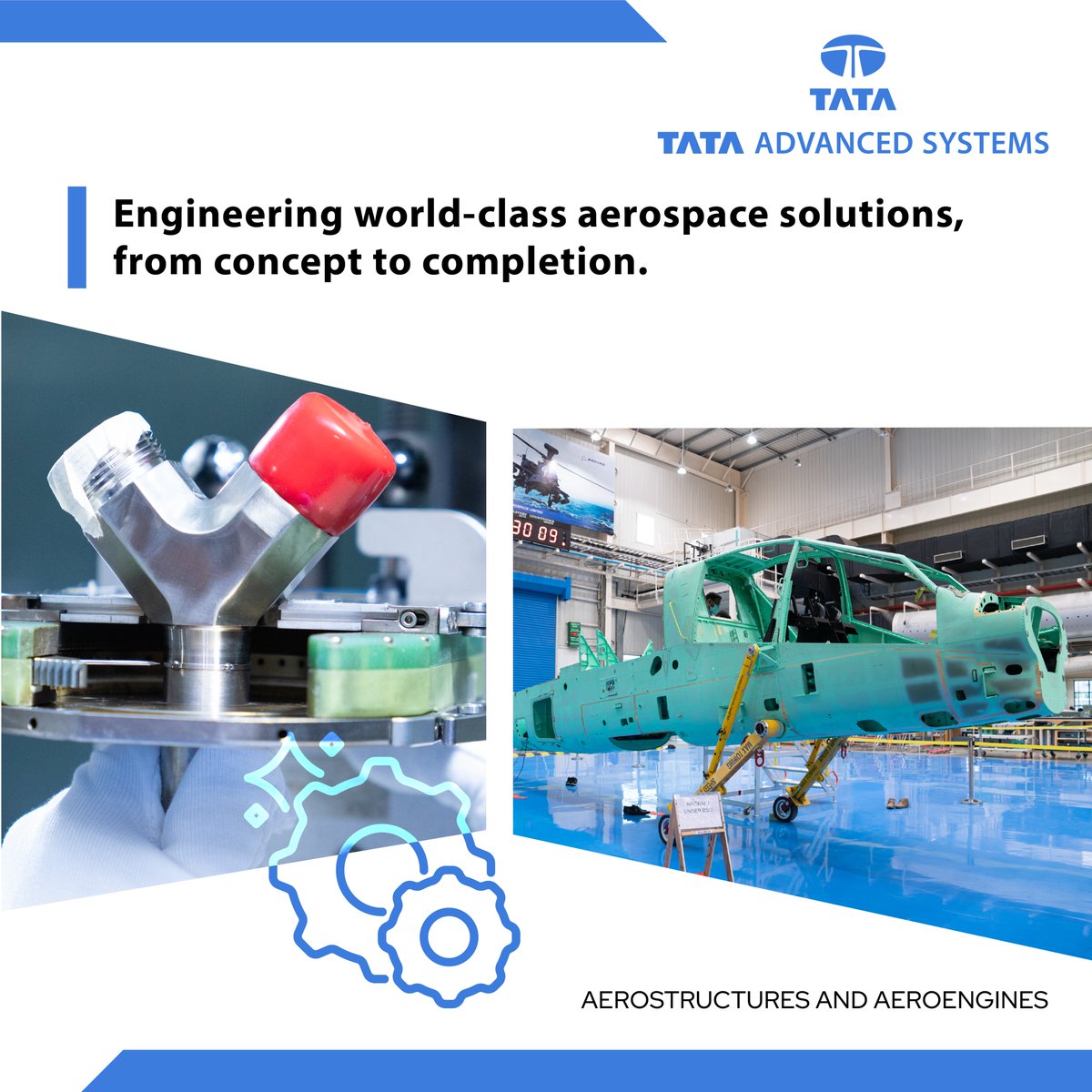 tataadvanced's tweet photo. Built with precision. Trusted globally.
From design and engineering to advanced manufacturing and final assembly, #TataAdvancedSystems delivers end-to-end aerostructure and aero-engine solutions for leading global aerospace OEMs.
Backed by world-class Centres of Excellence in metallic structures, composites, assemblies, and aero-engines, we combine precision, innovation, and manufacturing excellence to help shape the future of aerospace.
#TataAdvancedSystems #Aerostructures #Aerospace #CentresofExcellence