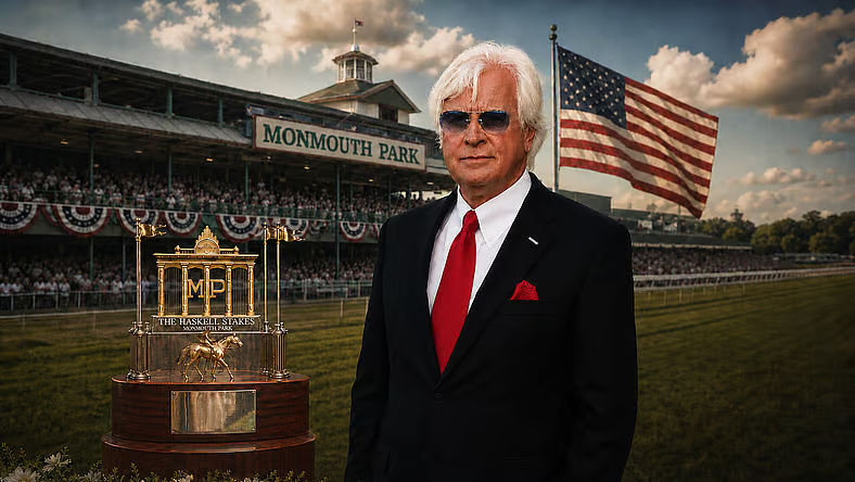 racetrends's tweet photo. How Many Haskell Stakes Winners Has Bob Baffert Trained? 🇺🇸🏇

@BobBaffert @Gotz45 @MonmouthPark #horseracing @Sportsnaut 

https://t.co/C5Kes9BHAh https://t.co/i1ddk9TIm3