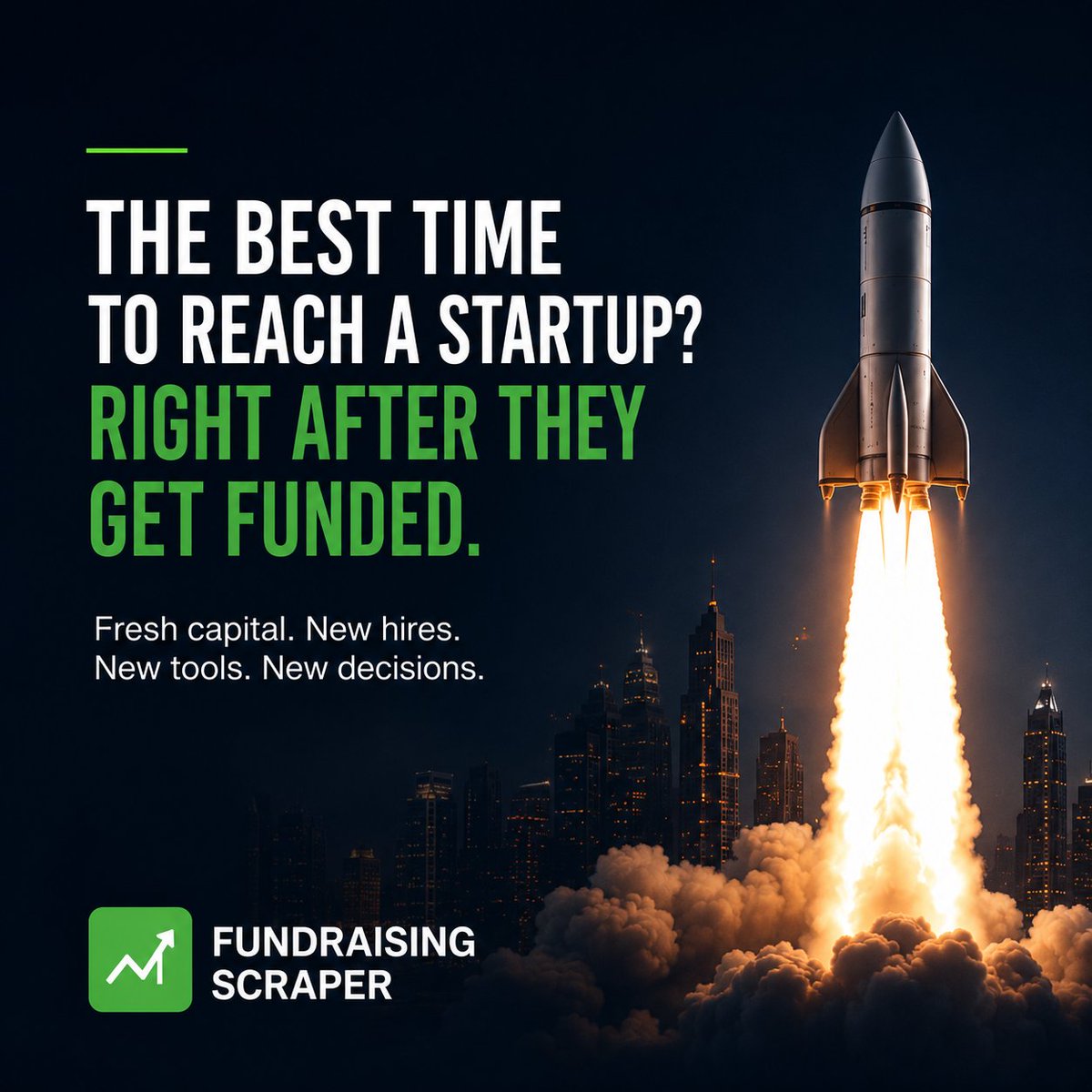 workpartygrow's tweet photo. Everyone talks about finding the RIGHT person. Nobody talks about finding them at the RIGHT moment.

#B2BSales #LeadGeneration #StartupFunding #SalesStrategy #Automation https://t.co/RuzTP1o46V