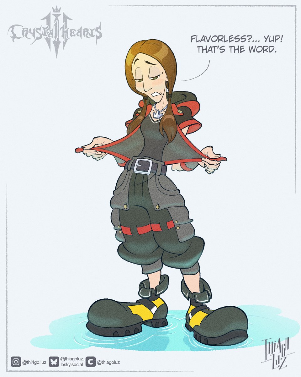 Thi4go_Luz's tweet photo. Crystal didn't approve of the new outfit, Yen Cid. Make a new one! Looking forward to the KH3 gameplay. Here's my fanart from the last video. Hope you like it.😆
#kingdomhearts3 #newoutfit #sora #cartoon https://t.co/fEBJB1Ervs