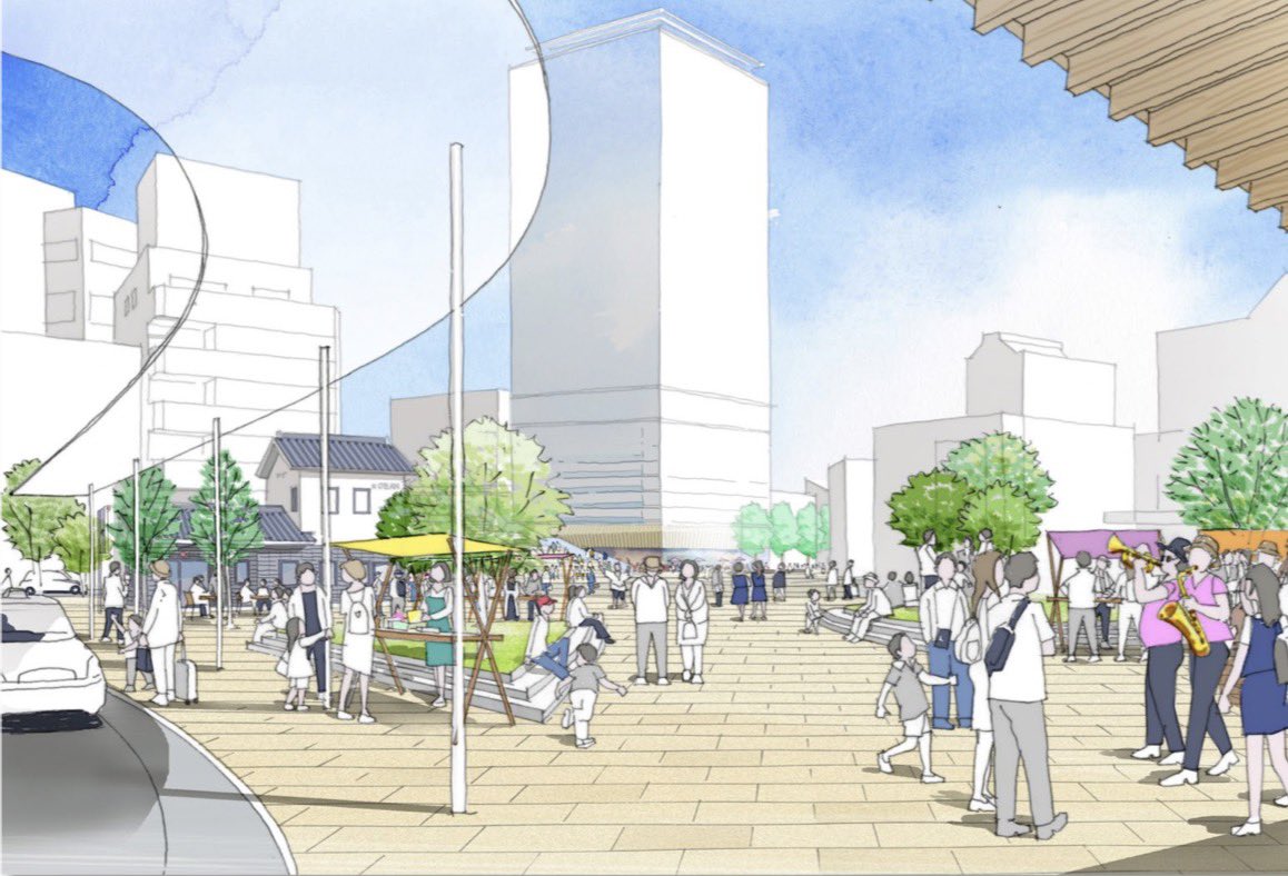 KPhu0's tweet photo. 知立市議会議員の方のブログで新しい駅前広場の完成時期を見つけたので、備忘録もかねて紹介します。

巨大な要塞駅。高架下にμ PLATが来ないかなと個人的には期待しています

(今後のスケジュール)
2026年度：名古屋方の高架化
2027年度：三河線の高架化
2030年ごろ：新しい駅前広場が完成
2030年度：知立駅全線高架化
2031年度：高架との交差道路完成
2032年2月：駅北側の商業+タワーマンション完成
2034年度：駅周辺の土地区画整理事業完了？