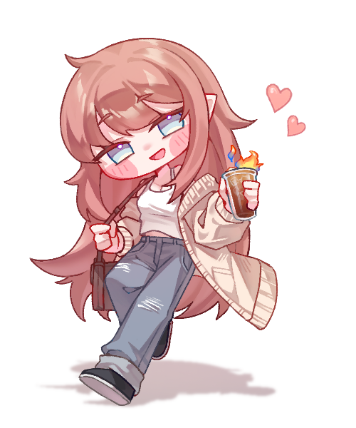 nameless_I77I's tweet photo. #트릭컬 #Trickcal #トリッカル
一緒に飲む？
☕️🩵🩷📱 https://t.co/ziAaKbcay1