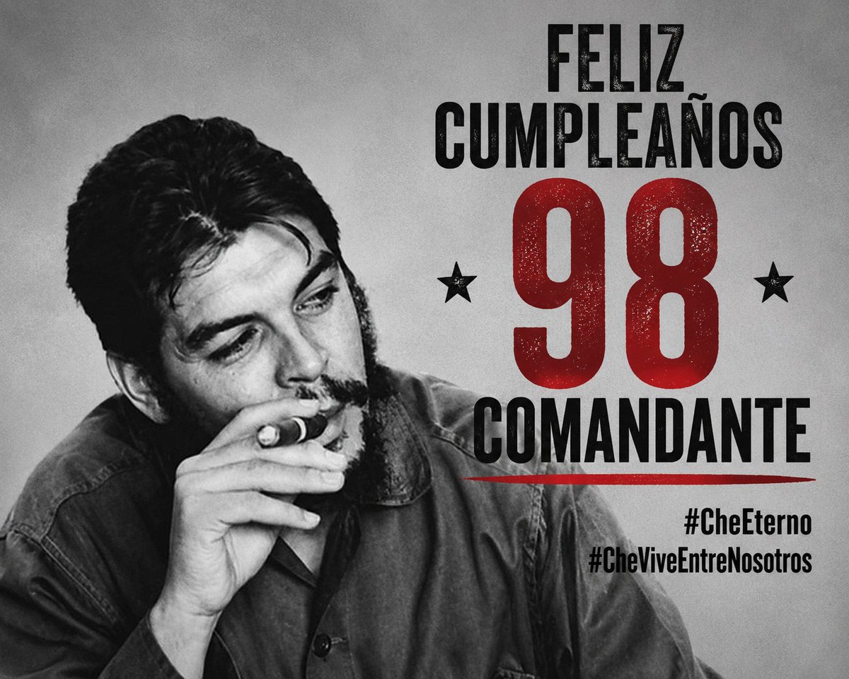PedroMo35694922's tweet photo. Felicidades COMANDANTE 
#CheViveEmtreNosotros
#CheEterno https://t.co/2kHlcu1Yvo