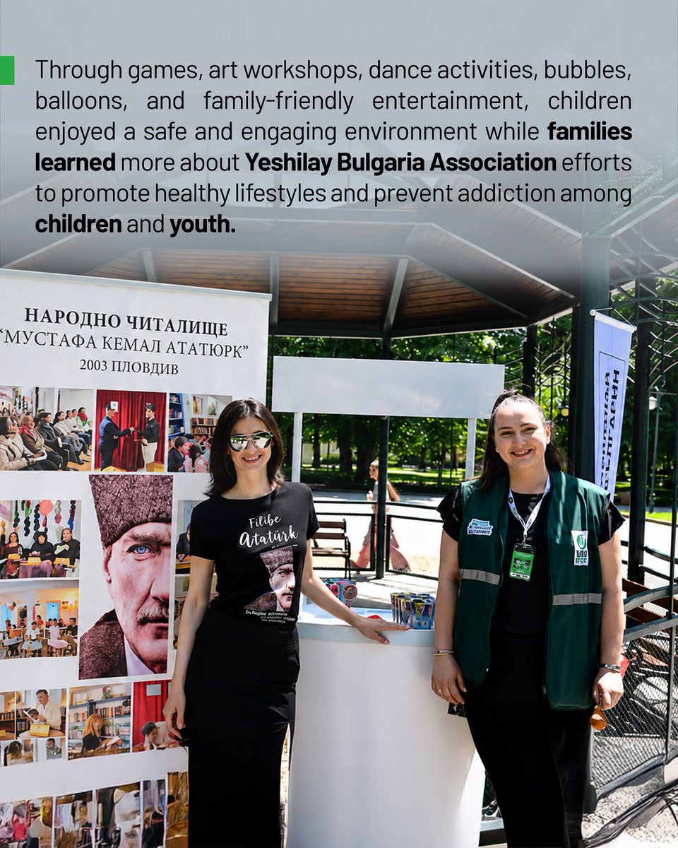 ifgcglobal's tweet photo. On 1 June, Yesilay - Bulgaria Public Benefit Association, in cooperation with Atatürk Cultural House, celebrated International Children's Day with a vibrant outdoor event at Plovdiv City Garden, bringing together around 80–100 participants.
#IFGC #GreenCrescent https://t.co/6eUyChaFY4