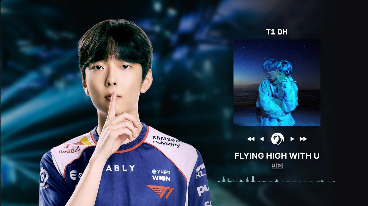 ace_dh's tweet photo. DH선수의 최애곡🎧

진짜 너무 잘 어울려요~
#DH #T1VALORANT
 #T1WIN #T1 #VCTPacific https://t.co/ycJbZykRqr