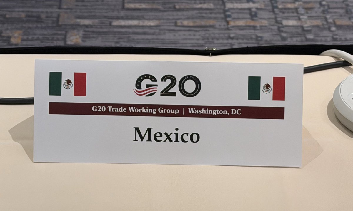 AlbertoGuadama's tweet photo. Listo para participar en la Tercera Reunión del Grupo de Trabajo sobre Comercio del #G20 @g20org en Washington, DC https://t.co/N2JtAU6JAV