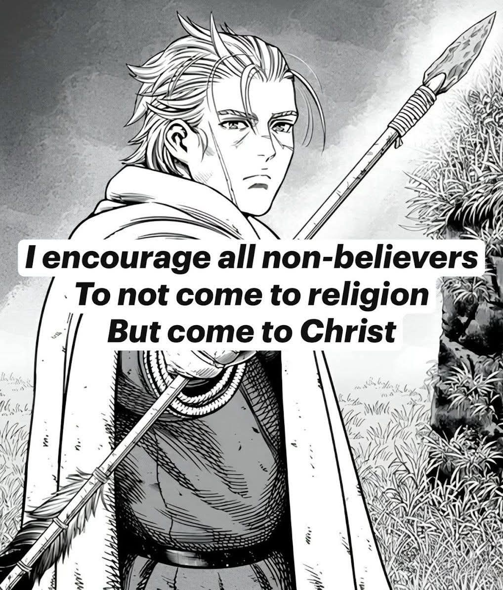 5Solas's tweet photo. Christianity IS a religion, but I understand what they're saying. https://t.co/yKCGU30D9Q